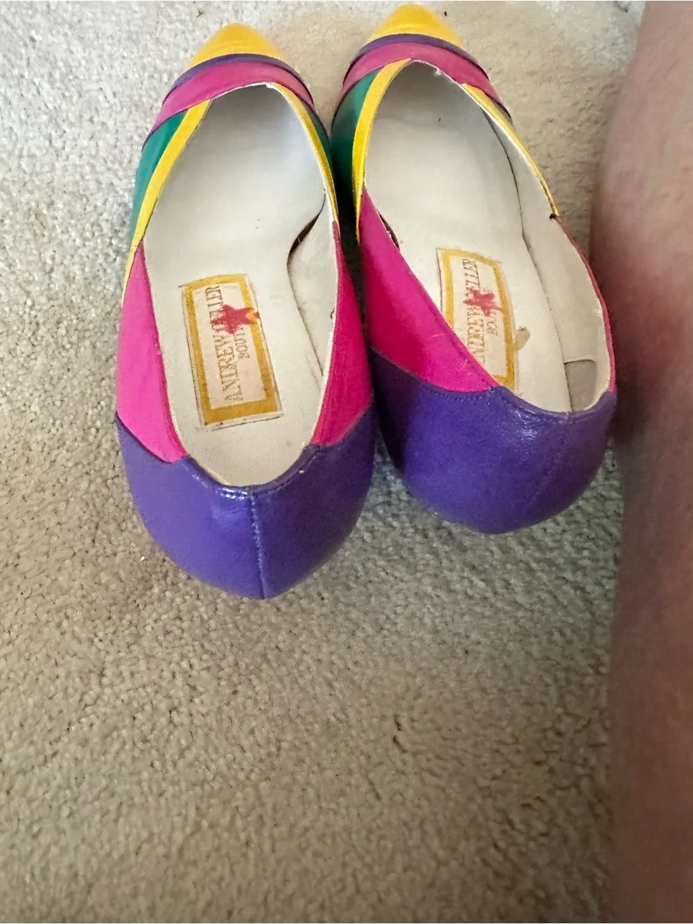 Andrew Geller vintage color block Pointed-Toe Women’s 2